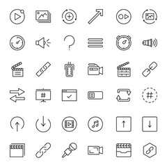 Canvas Print - Sign icon set.