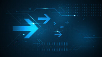 the arrows represent the speed of digital transfers.