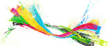 Fototapeta Do akwarium - Olympic colors, background texture