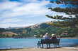 © tky15lenz - Akaroa beach and harbour, New Zealand
