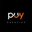 © makrufi - PUY Letter Initial Logo Design Template Vector Illustration