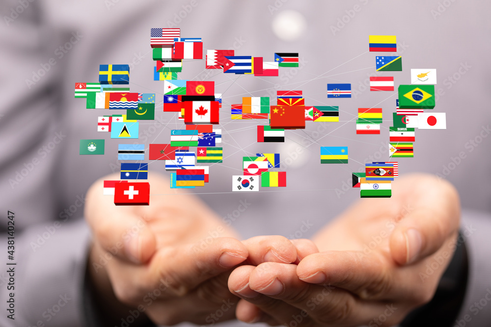 international flags 3d global partner