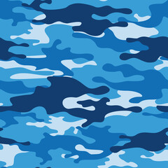 Sticker - 
Camouflage seamless pattern from spots. Abstract camo. Military texture. Print on fabric and clothing. Vector illustration