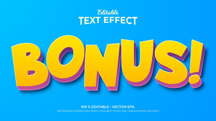 Text Effects, Editable Text Style - Cartoon Style