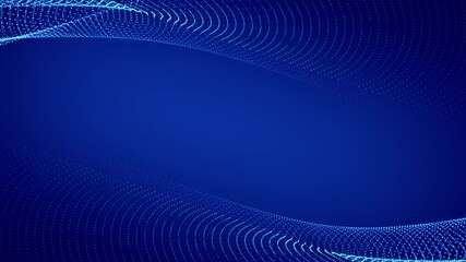 Wall Mural - abstract background particles purple and blue. ai tech, big data concept.