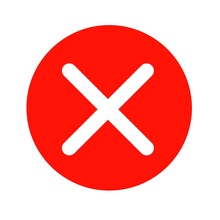 Close Icon Flat,cross Icon With Red Circle