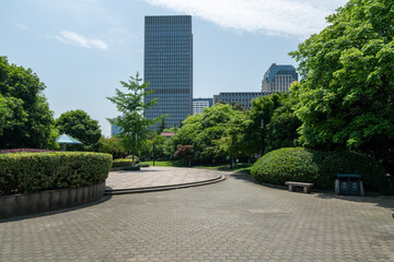 Wall Mural - Park Plaza and financial center office building in Hangzhou, China