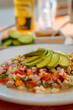 © Gener Vázquez - Avocado ceviche tostada seafood close up