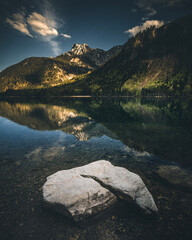 Wall Mural - Langbathsee Lake in Salzkammergut Austria in Summer on sunny day