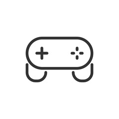 Wall Mural - Vector gamepad line icon.