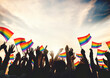 © Rawpixel.com - A crowd with LGBT rainbow flags