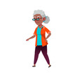 © PikePicture - sad granny searching kids on playground cartoon vector. sad granny searching kids on playground character. isolated flat cartoon illustration