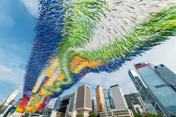 Poster - Skyline of downtown district of Hong Kong city