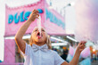 © ADDICTIVE STOCK - Little cute girl eating a cotton candy