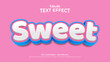 Text Effects, 3d Editable Text Style - Sweet