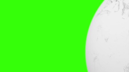 Wall Mural - global satellite system in light gray style of flying satellites around the globe. looping animation on a green background for keying