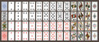 Poker set with isolated cards. Poker playing cards, full deck.