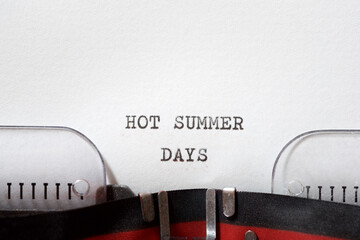 Wall Mural - Hot summer days phrase