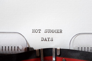 Sticker - Hot summer days phrase