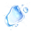 © Sonya illustration - Watercolor illustration of pure water drops