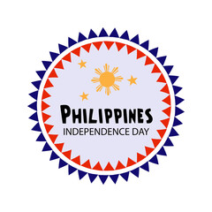 Wall Mural - Vector illustration of a Background for Philippines Independence Day.