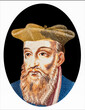 Nostradamus, was a French astrologer, physician and reputed seer, Portrait from Kamberra 100 francos 2020 Fantasy Banknotes.