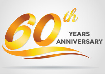 Wall Mural - Anniversary emblems 60 anniversary template design