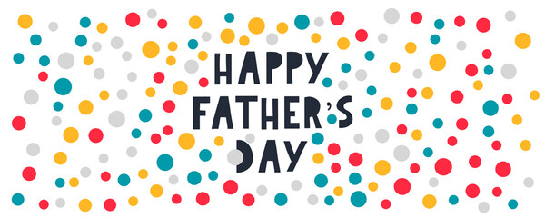 Wall Mural - Happy father's day. Lettering. Banner Sale Brush text pattern vector