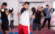 © JackF - Portrait of sports men at sparring in the boxing hall