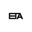 eta letter original monogram logo design