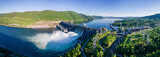 Fototapeta  - Hydroelectric dam on the river