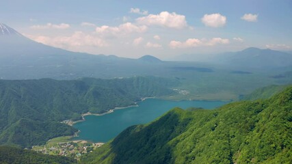 Poster - 毛無山山頂から富士山空撮