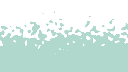 Wall Mural - the transition from green to white with uneven border line, interpenetration of colors. vector illus