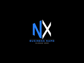 Wall Mural - Letter NX Logo, creative nx logo icon vector for business