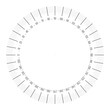 © pyty - Full 360 degrees protractor - measuring instrument for measuring angles in geometry. Thin line vector illustration.