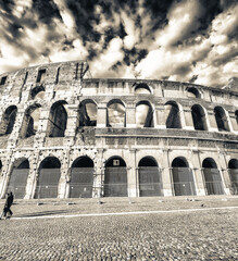 Wall Mural - Beautiful view of Colosseum in Rome