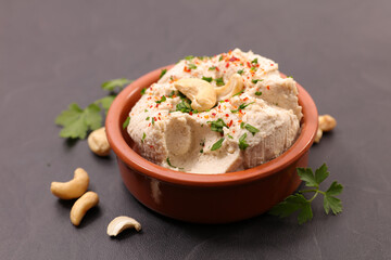 Wall Mural - vegan cream cheese with cashew nut