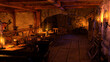 3D Rendering Medieval Tavern