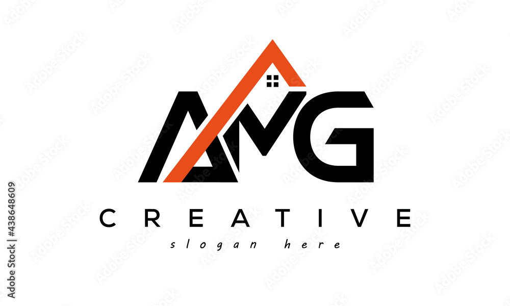 AMG letters real estate construction logo vector Stock Vector | Adobe Stock