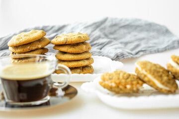 Wall Mural - Chocolate Chip Cookies and Oatmeal Cream Pies