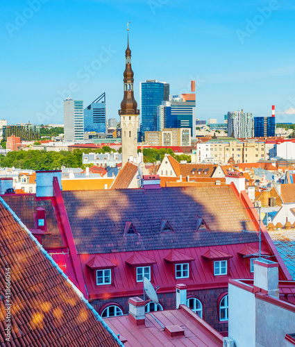 Skyline Tallinn cityscape E...