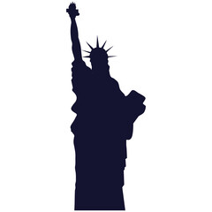 Poster - United states liberty silhouette