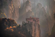 The Balancing Castles of Meteora
There was a time (late 16th century) were Meteora included a total number of 24 big monasteries. 
