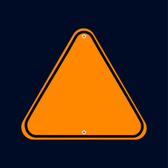 road sign isolated on background. vector illustration