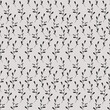© Anna Eshka - Leaves seamless pattern. Vector  hand drawn plant . Dark botanical illustration on grey background. Black silhouette. Retro style. Perfect for textile prints, kids design, decor, wrapping.