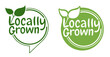 Locally grown badge for labeling