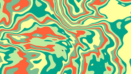 Wall Mural - Colorful liquid marble abstract background. Shapes and lines with sinuous outlines, vector illustration.