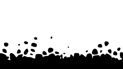 Wall Mural - Footer or header for website or poster, transition between two colors. Design element, vector illustration.