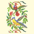 vector art embroidery birds ornament