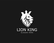 lion king logo creative shield head lion